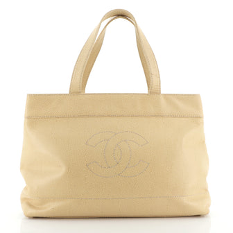 Chanel Vintage CC Open Tote Caviar Large