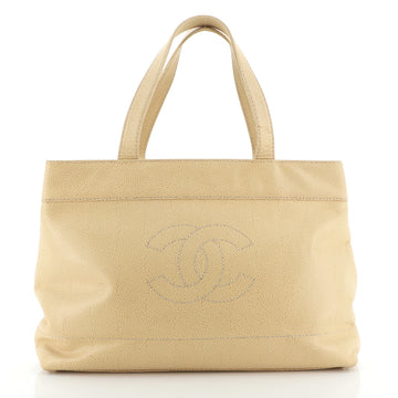 Chanel Vintage CC Open Tote Caviar Large