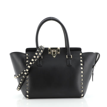 Valentino Rockstud Tote Rigid Leather Small