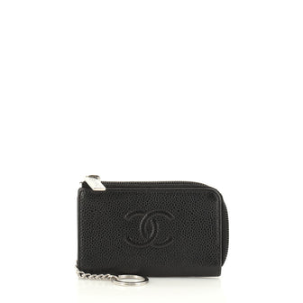 Chanel Timeless Zip Key Pouch Caviar