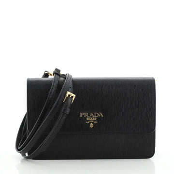 Prada Wallet on Strap Vitello Move Leather Small