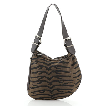 Fendi Oyster Bag Printed Canvas