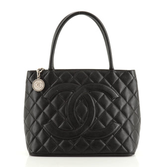 Chanel Medallion Tote Quilted Caviar