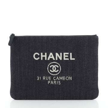 Chanel Deauville Pouch Denim Medium