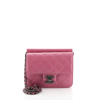Chanel Crossing Times Bag Pink - Lambskin Leather SHW