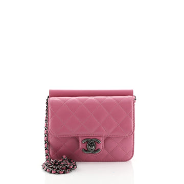 Chanel Crossing Times Flap Bag Quilted Lambskin Mini