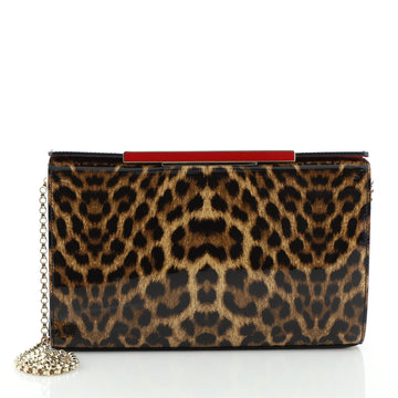 Christian Louboutin Vanite Clutch Printed Patent Small