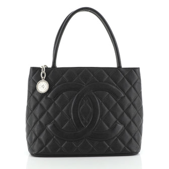 Chanel Medallion Tote Quilted Caviar