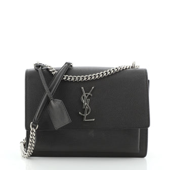 Saint Laurent Sunset Crossbody Bag Leather Medium
