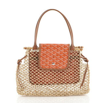 Goyard Aligre Bag Raffia Net with Coated Canvas