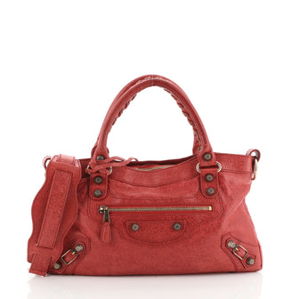 Balenciaga First Giant Studs Bag Leather