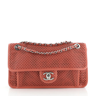 Chanel Up In The Air Flap Bag Perforated Leather Medium