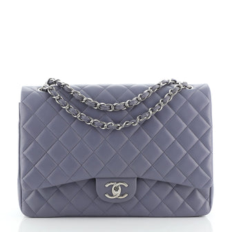 Chanel Classic Double Flap Bag Quilted Lambskin Maxi