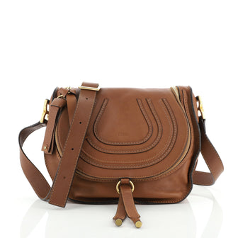 Chloe Marcie Zip Crossbody Bag Leather Medium