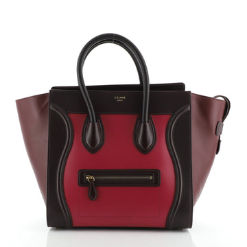Celine Tricolor Luggage Bag Leather Mini