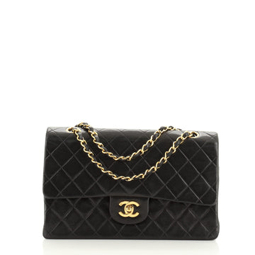 Chanel Vintage Classic Double Flap Bag Quilted Lambskin Medium
