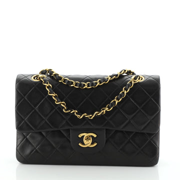 Chanel Vintage Classic Double Flap Bag Quilted Lambskin Small