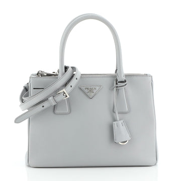Prada Double Zip Lux Tote Saffiano Leather Small