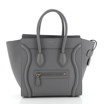 Celine Luggage Bag Grainy Leather Micro