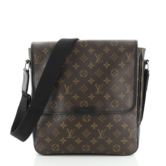 Louis Vuitton Bass Messenger Bag Macassar Monogram Canvas MM
