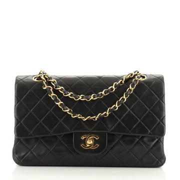 Chanel Vintage Classic Double Flap Bag Quilted Lambskin Medium