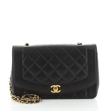 Chanel Vintage Diana Flap Bag Quilted Lambskin Medium