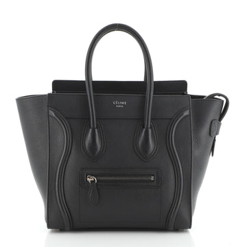 Celine Luggage Bag Grainy Leather Micro