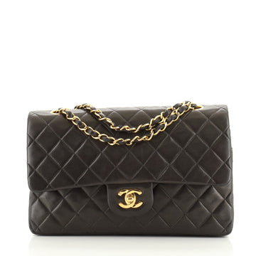 Chanel Vintage Classic Double Flap Bag Quilted Lambskin Medium