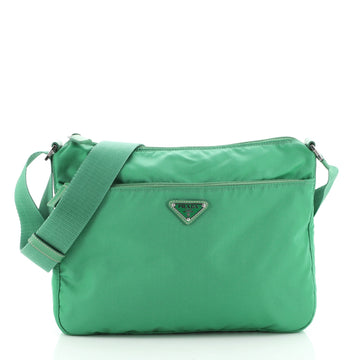 Prada Zip Messenger Bag Tessuto Medium