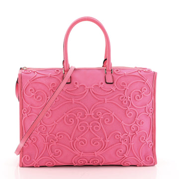 Valentino Intricate Soutache Tote Mesh with Leather