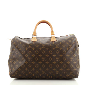 Louis Vuitton Speedy Handbag Monogram Canvas 40