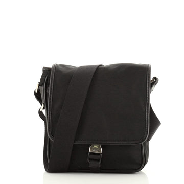 Prada Buckle Messenger Bag Tessuto Small