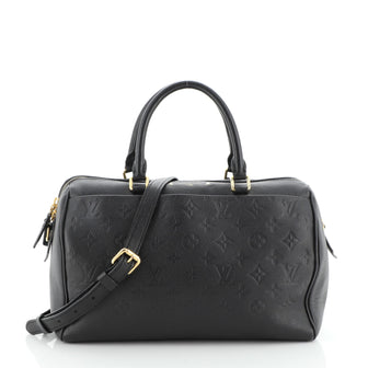 Louis Vuitton Speedy Bandouliere NM Handbag Monogram Empreinte Leather 30