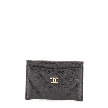 Chanel Classic Card Holder Quilted Caviar