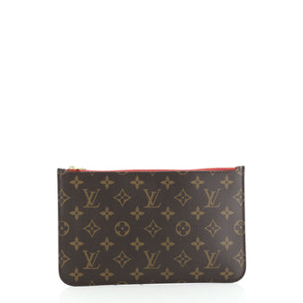 Louis Vuitton Neverfull Pochette Monogram Canvas Large