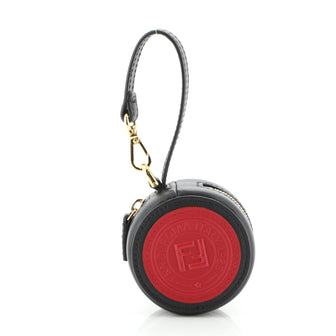 Fendi Double F Help Bag Charm Leather