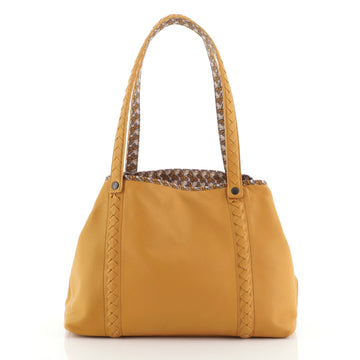 Bottega Veneta Reversible Tote Printed Canvas and Leather Medium