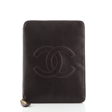 Chanel Timeless Zip Around Notebook Case Caviar