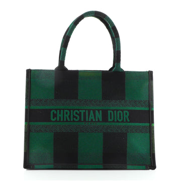 Book Tote Plaid Canvas Small