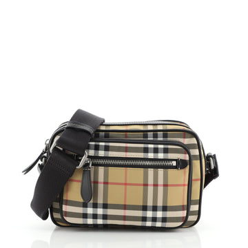 Burberry Paddy Crossbody Bag Vintage Check Canvas Small