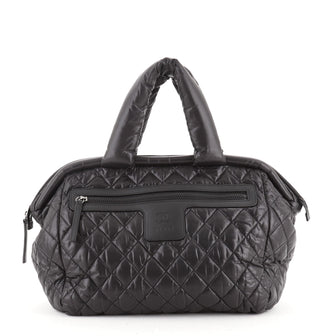Chanel Coco Cocoon Bowling Bag Quilted Nylon Medium