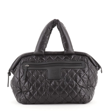 Chanel Coco Cocoon Bowling Bag Quilted Nylon Medium