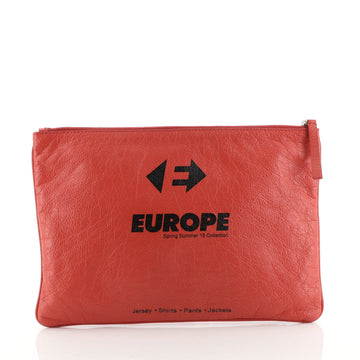 Balenciaga Supermarket Pouch Leather Medium