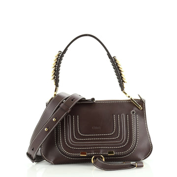 Chloe Marcie Saddle Shoulder Bag Leather Small