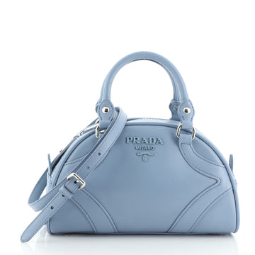 Prada Bowling Convertible Handle Bag Leather Small