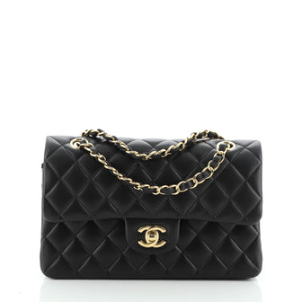 Chanel Classic Double Flap Bag Quilted Lambskin Small