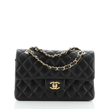 Chanel Classic Double Flap Bag Quilted Lambskin Small
