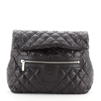 Chanel Coco Cocoon Flap Backpack Quilted Nylon