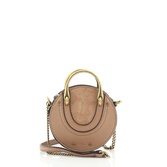 Chloe Pixie Crossbody Bag Leather with Suede Mini