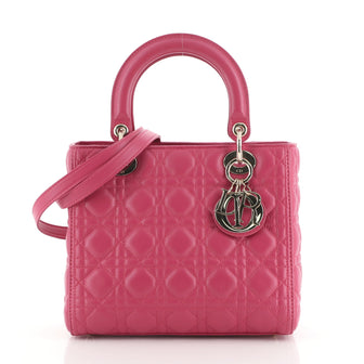 Christian Dior Lady Dior Bag Cannage Quilt Lambskin Medium